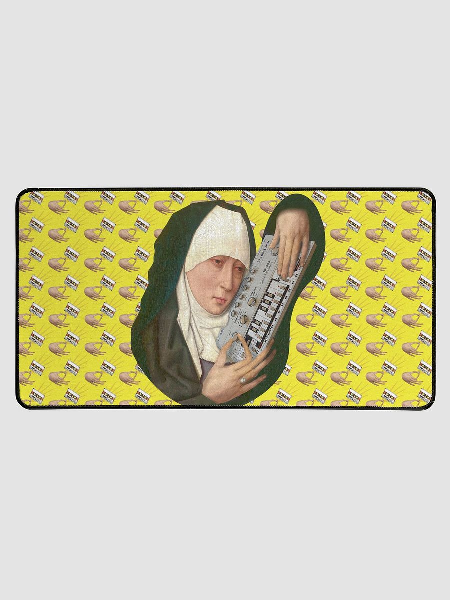 Mater Dolorosa meets Roland TB 303 by Frank Fonik Techno EDM Desk Mat product image (1)