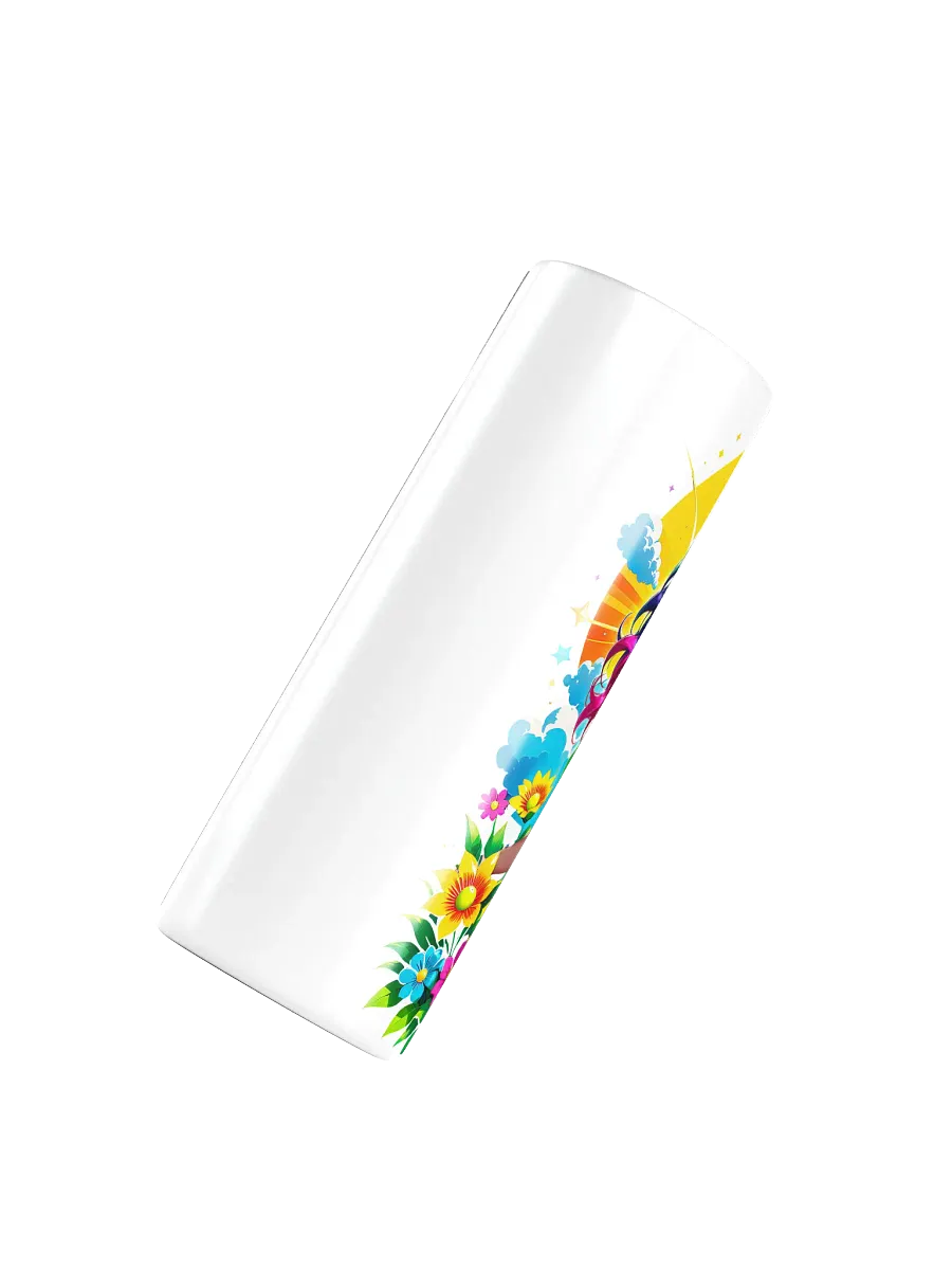 Brat 20 oz Skinny Stainless Steel Tumbler - White - Brat Life v3 product image (4)