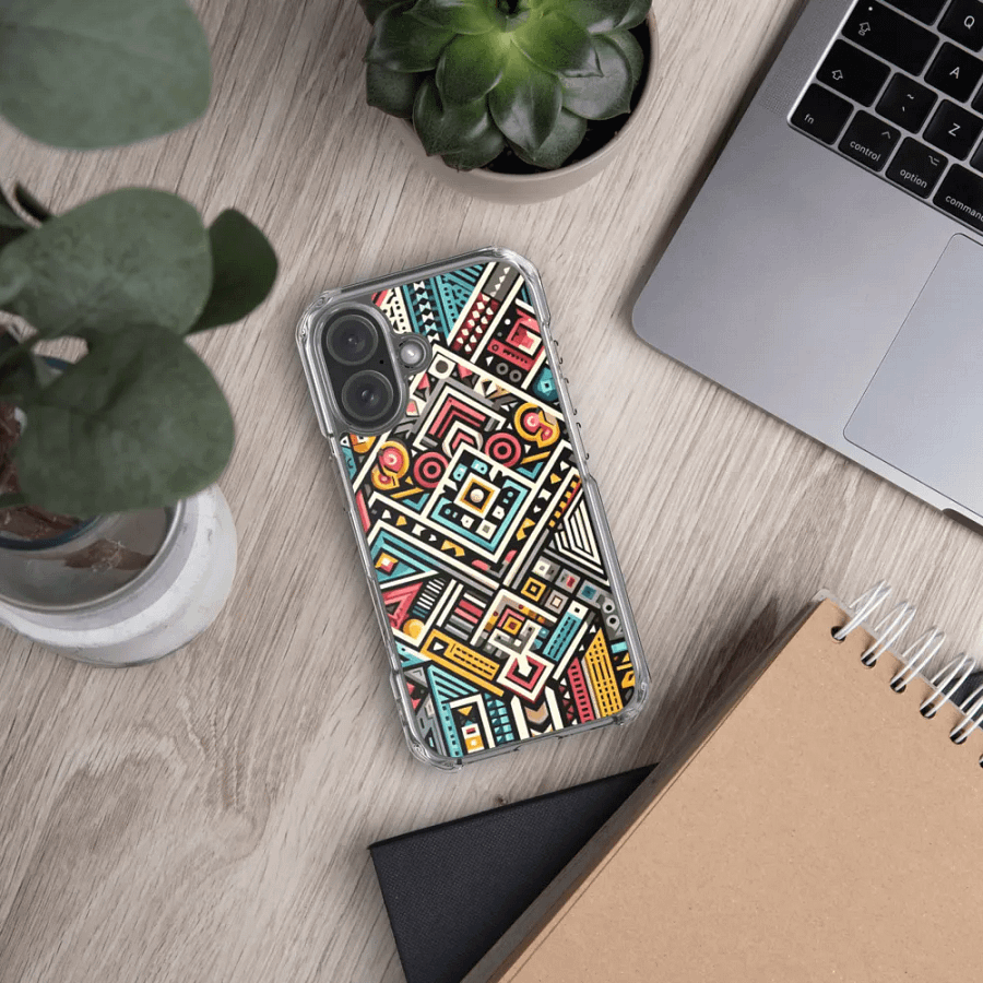 Geometric Fusion iPhone® Case product image (386)