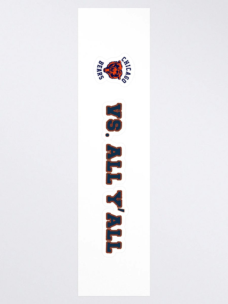 Bears Vs. All Y'all Chicago Football Rivalry Design product image (3)