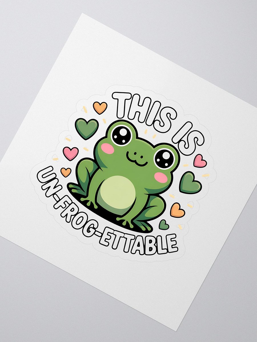 Un-FROG-ettable Kiss Cut Stickers product image (2)