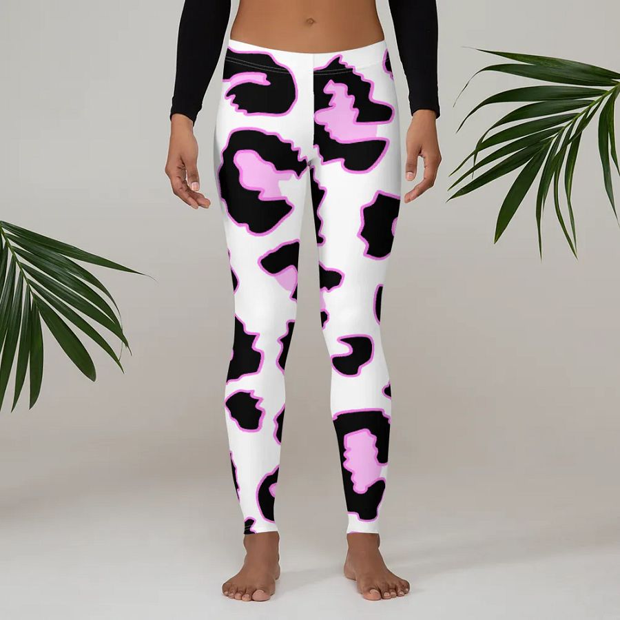 Black Leopard Print Leggings – Sleek, Stylish & Perfect for Any Occasion product image (3)