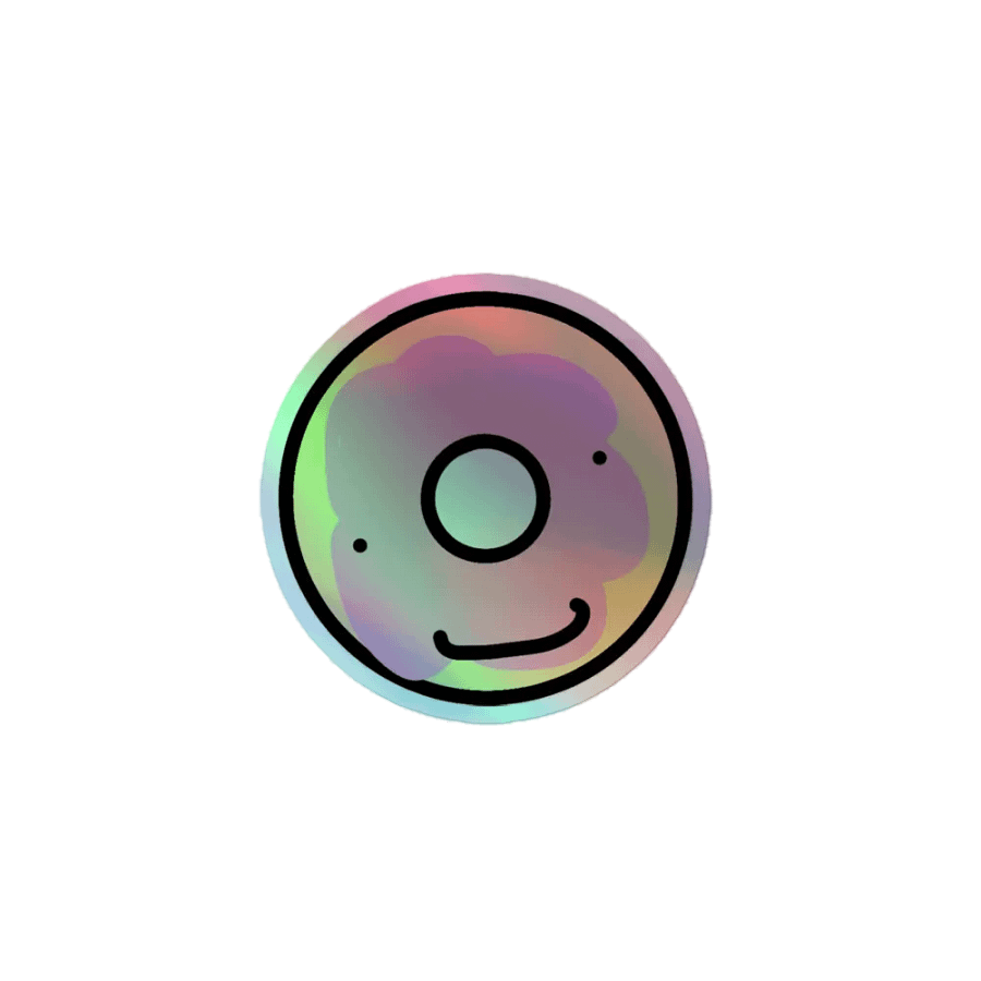 Derp Donut decal sticker product image (1)