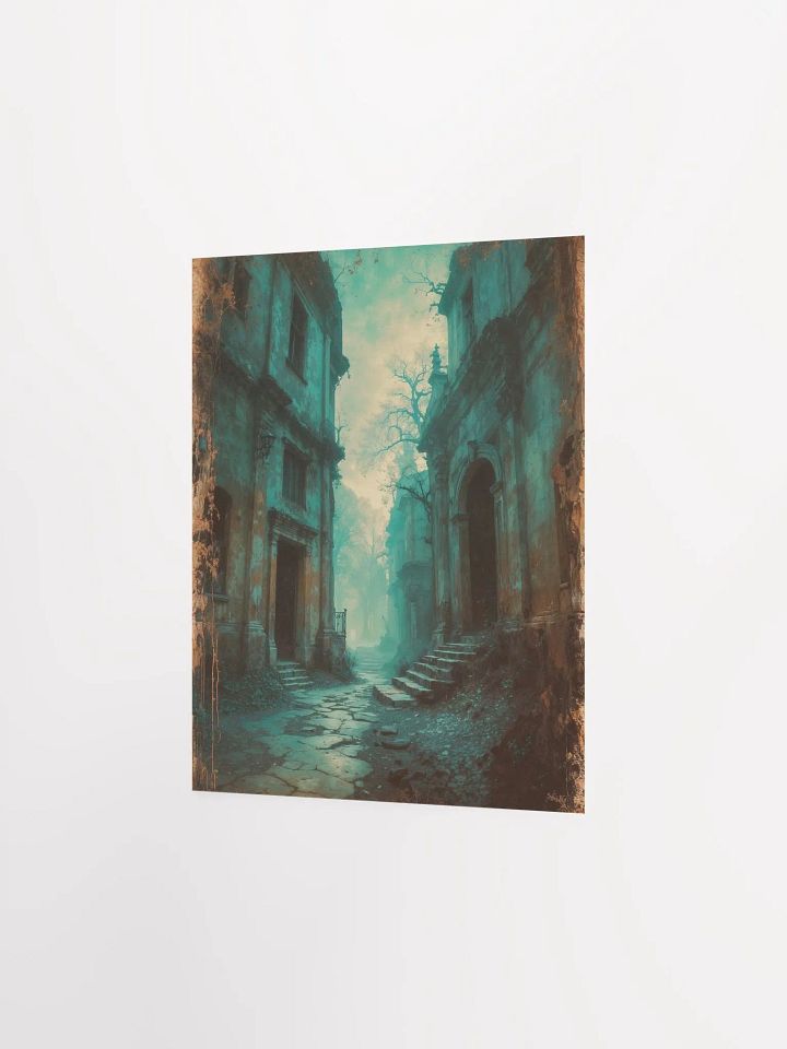 Misty Cobblestone Lane Poster product image (16)