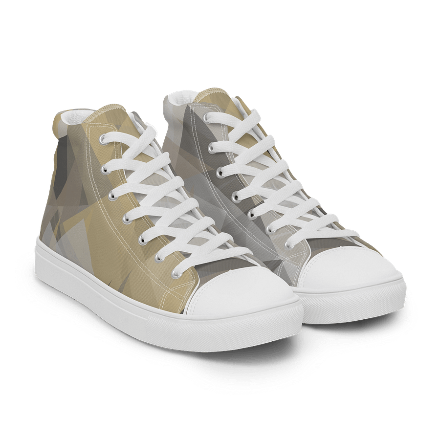Geometric Fusion High Top Canvas Shoes product image (2)