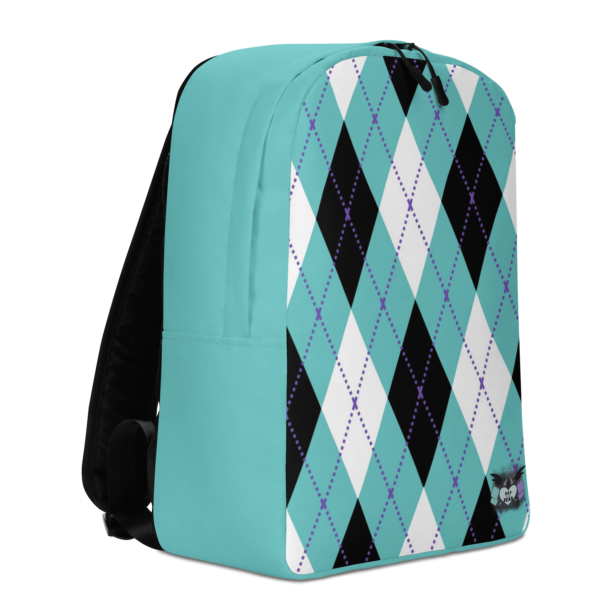 Teal Argyle Backpack product image (3)