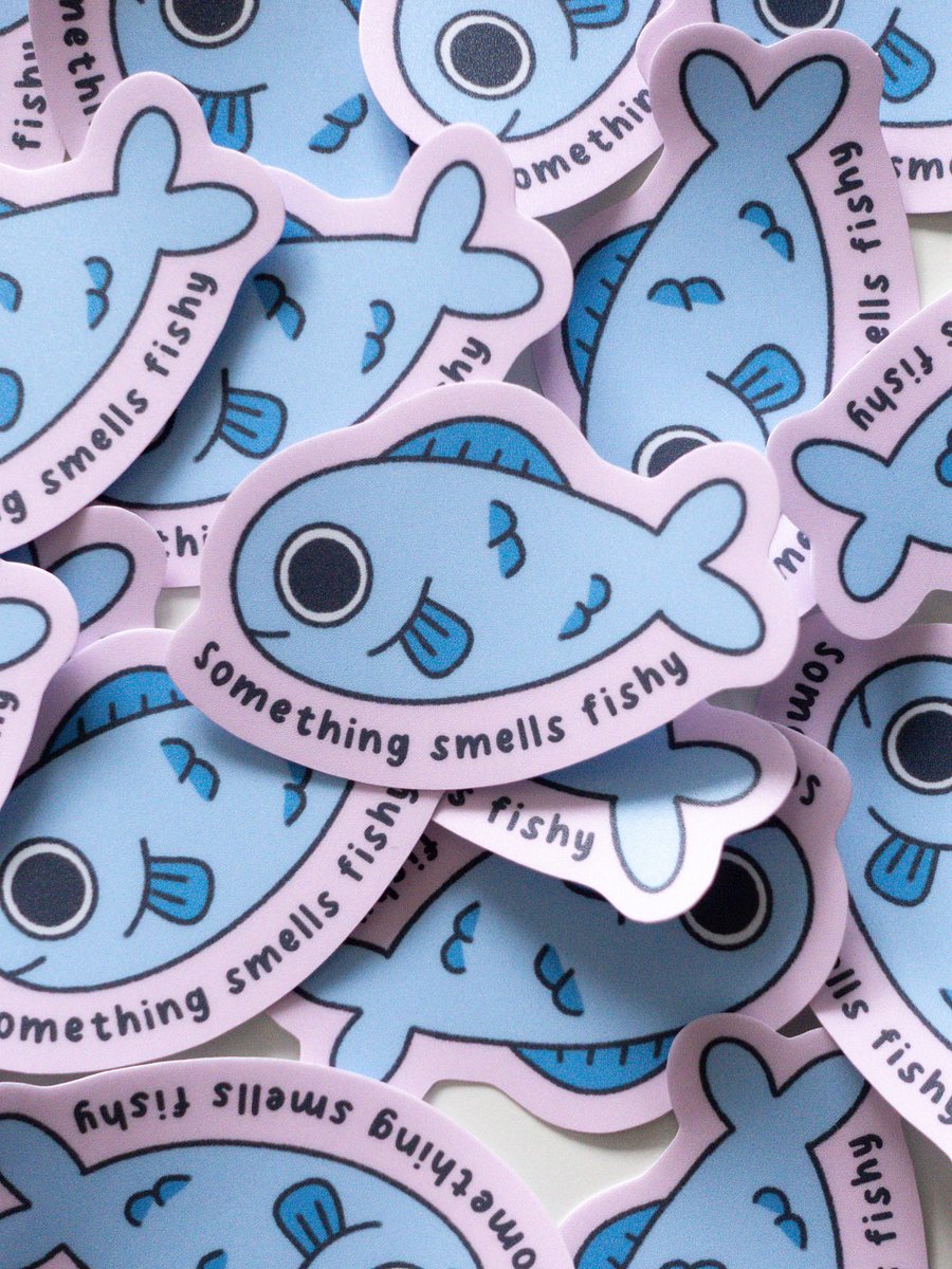 Something smells fishy sticker product image (1)