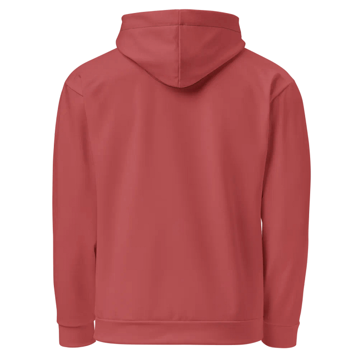 Plain Brick Red Soft Summer Unisex Recycled Polyester Heavyweight Premium Hoodie by Treasure Pie product image (2)
