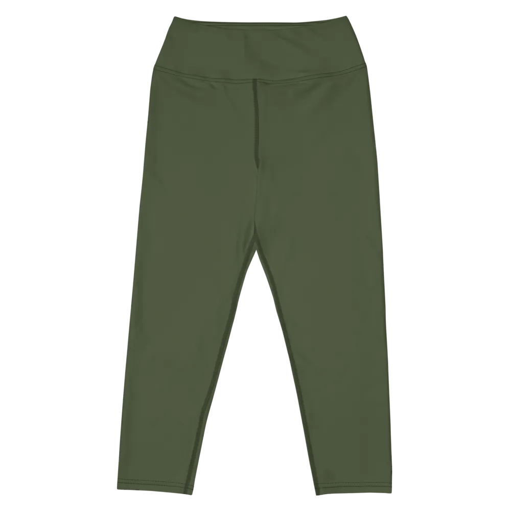 Olive Yoga Capri Leggings product image (4)