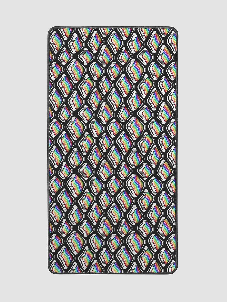 Rainbow Squares Pattern Desk Mat product image (3)
