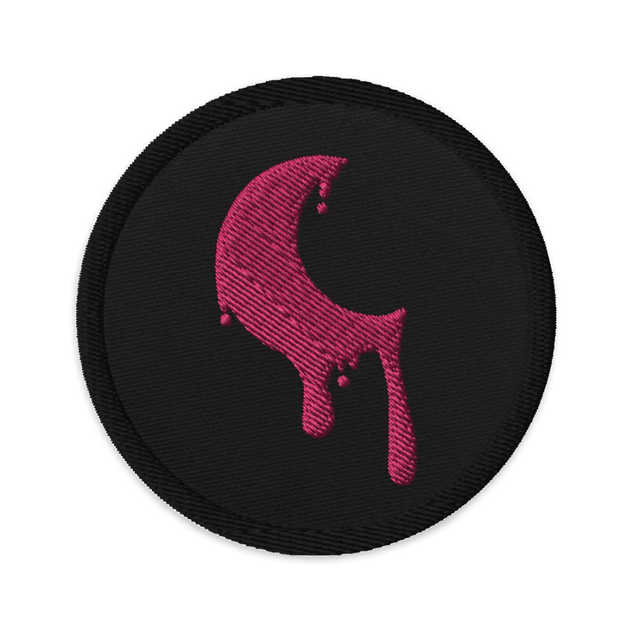 Pink Drippy Moon Circular Patch product image (1)