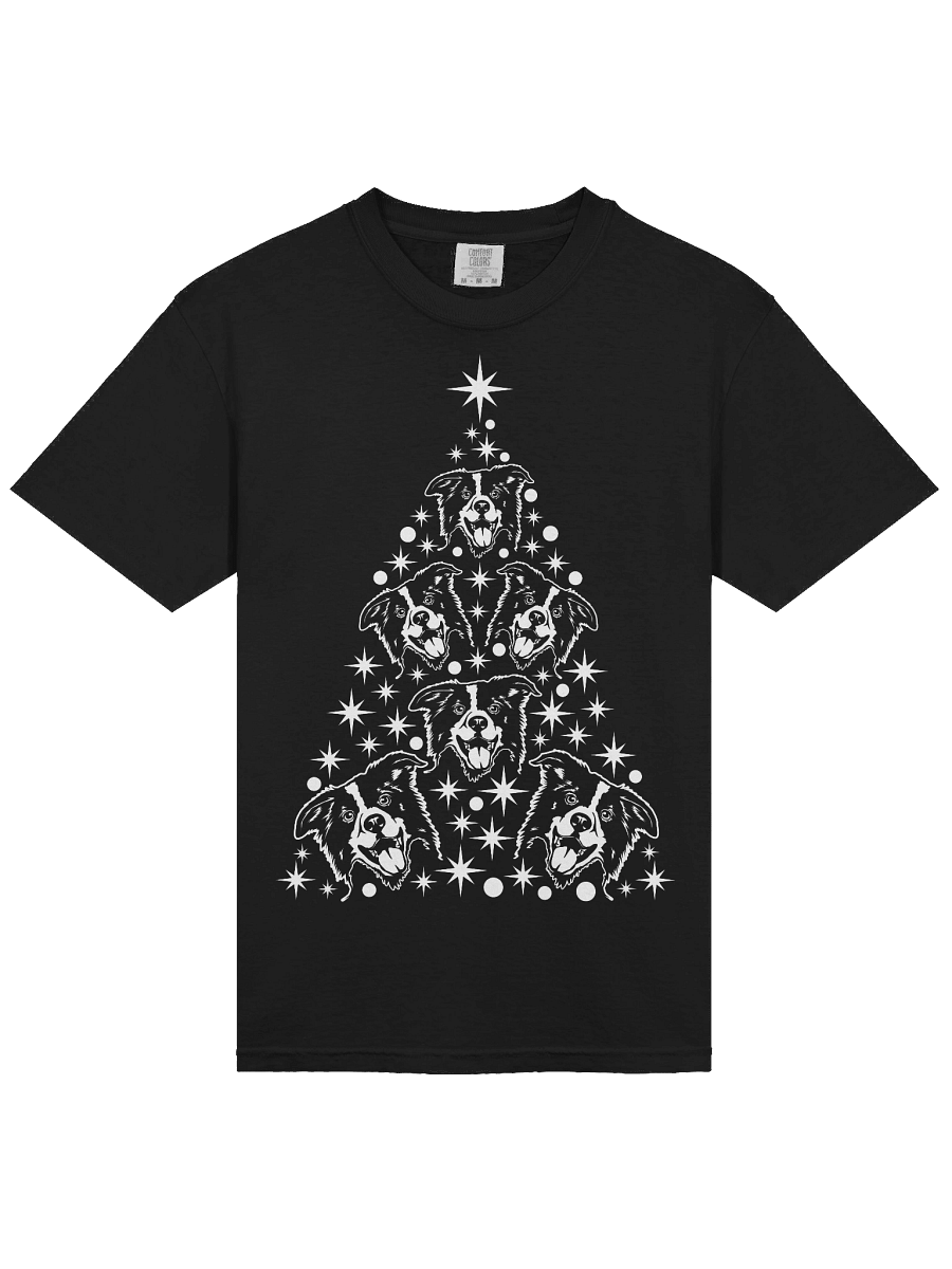 Border Collie Christmas Tree T-Shirt product image (15)