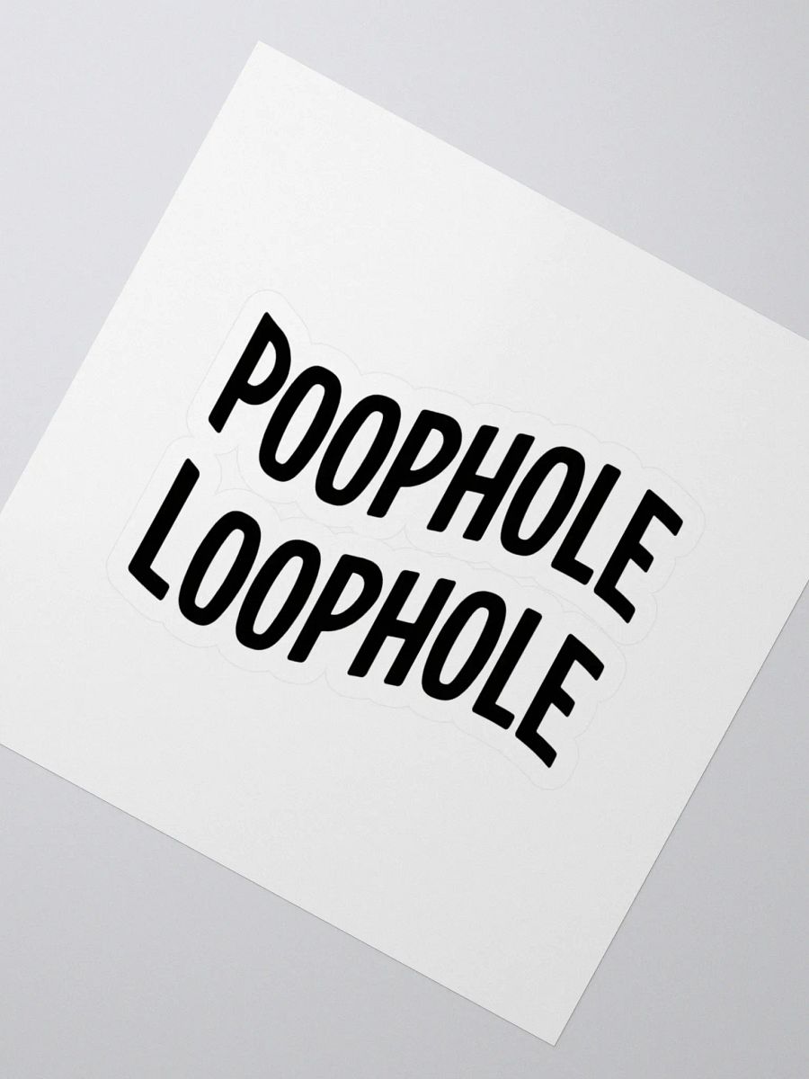 Poophole Loophole Sticker Set product image (2)