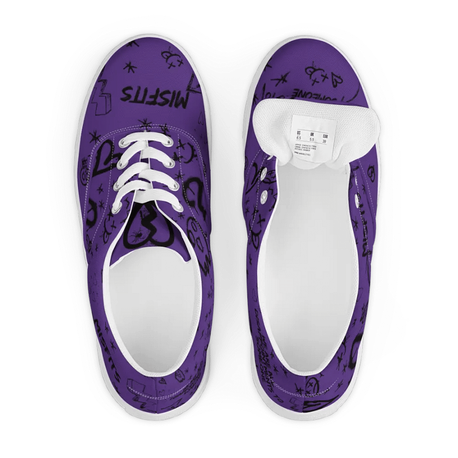 Misfits - Purple Women's Graphic Canvas Sneakers product image (6)