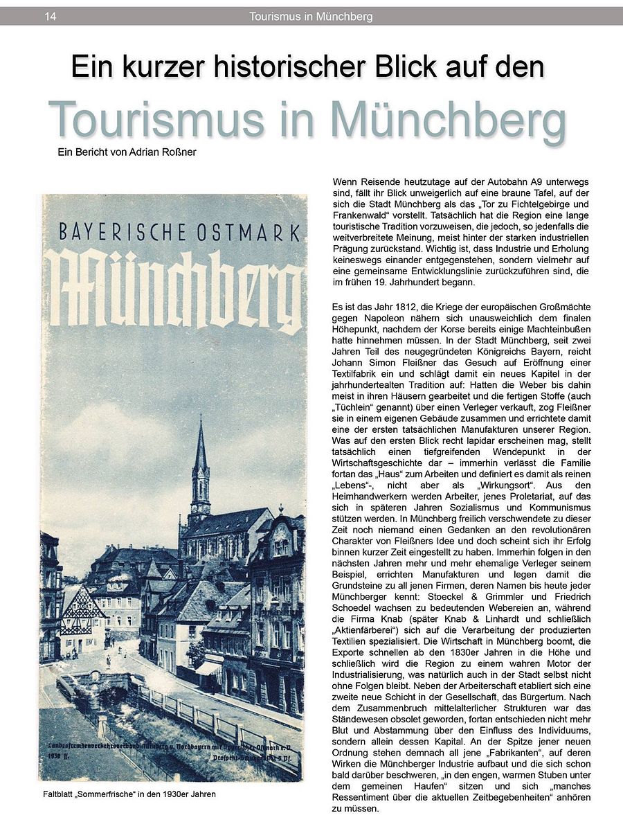 Ein kurzer historischer Blick auf den Tourismus in Münchberg product image (1)