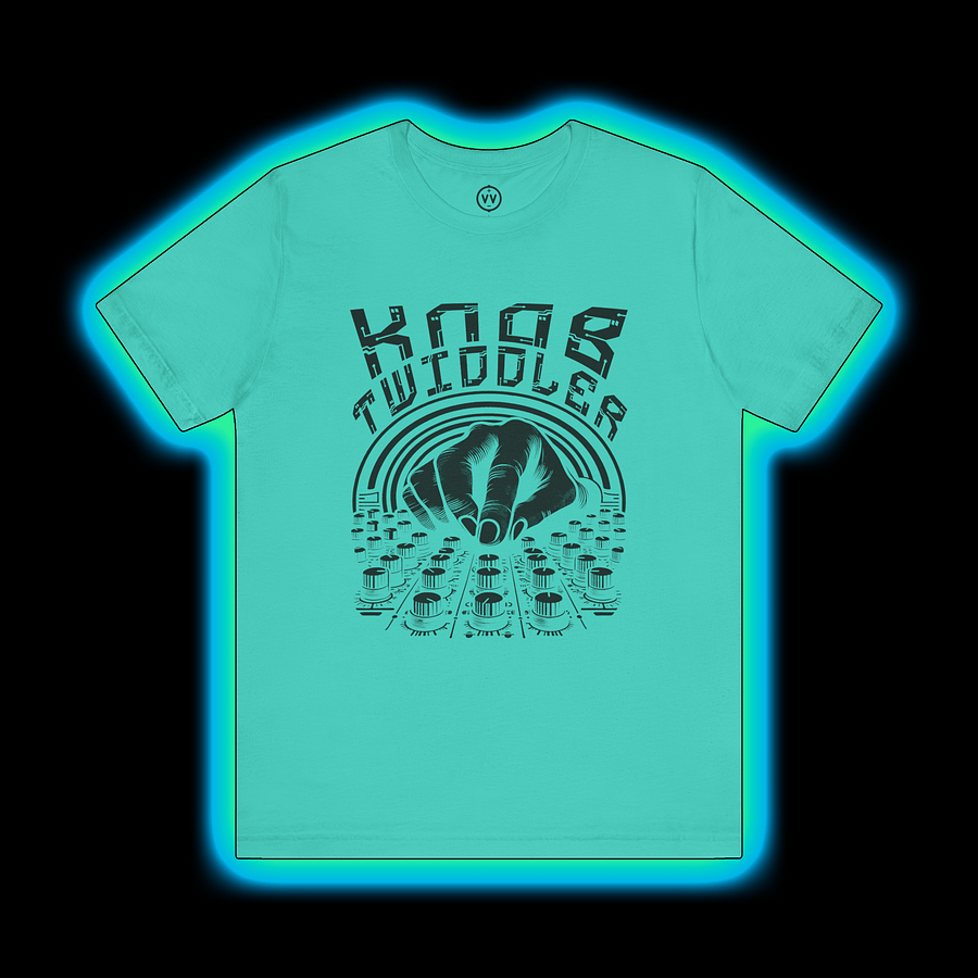 Mix Engineer T-Shirt - Knob Twiddler (Modular Synth/Sound Designer) BLACK PRINT product image (1)