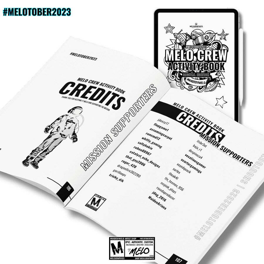 MELO CREW Activity Book: Uncensored Digital Edition | #MadeByMELO product image (4)