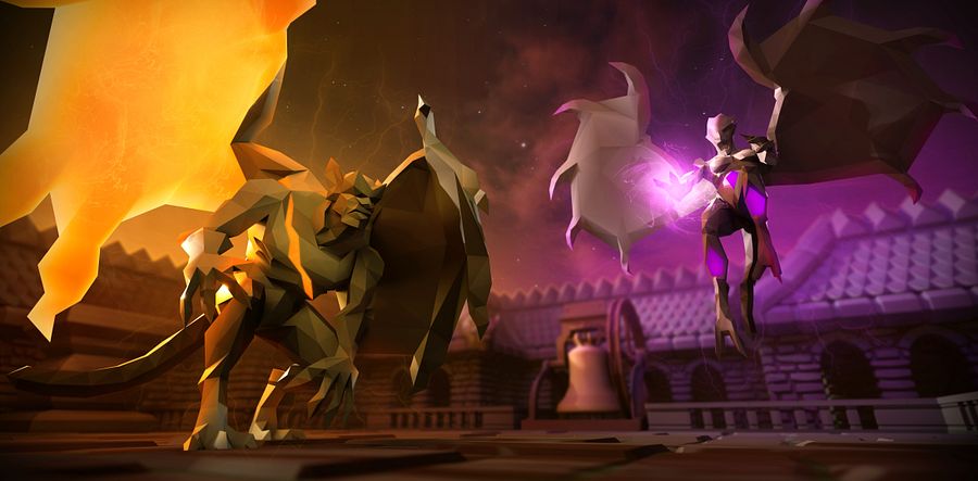 Grotesque Guardians | Large 3D Desk Mat product image (1)