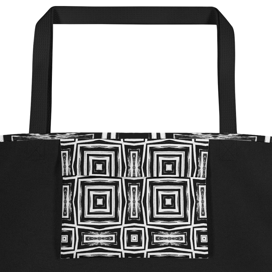 Abstract Monochrome Repeating Pattern Tote Bag product image (4)