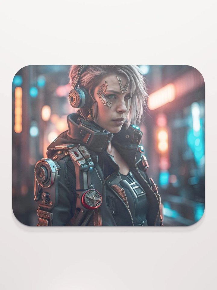 Cyberpunk Female Mouse Pad product image (2)