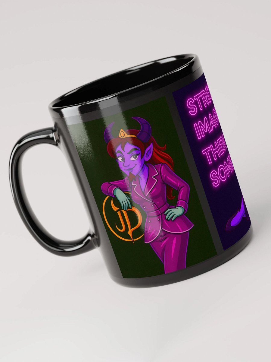 Stretch Belief Mug – Jaz the Glam Demonette | Funny PVC Kink Mug product image (3)