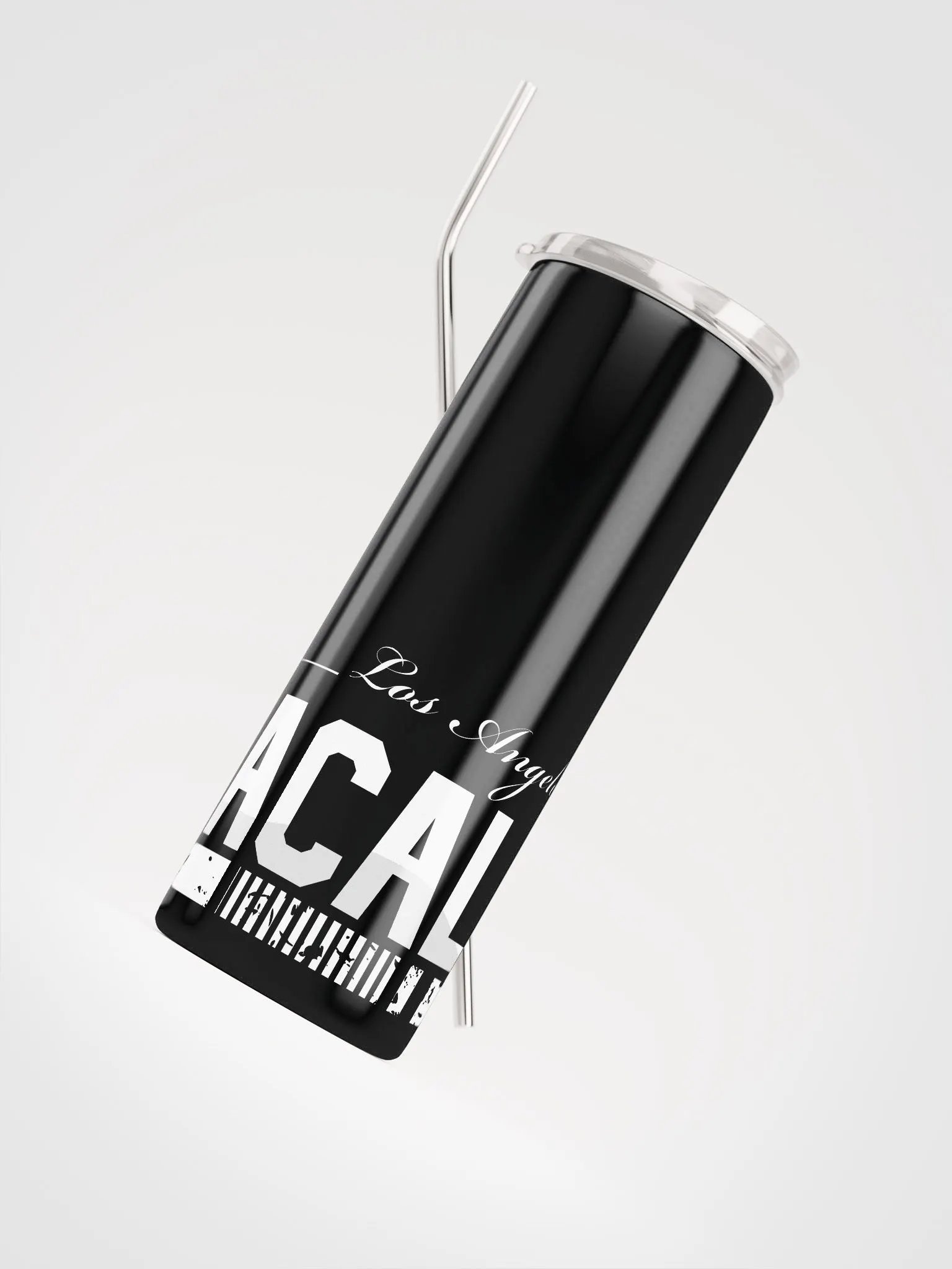 California Los Angeles Black Stainless Steel Tumbler product image (4)