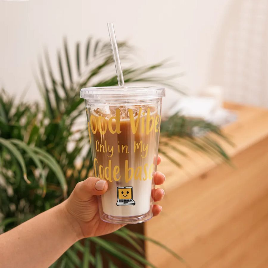 Good Vibes Only Tumbler – Code Base Edition product image (10)