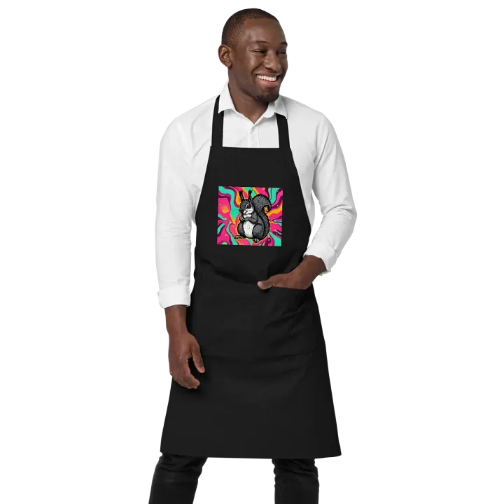 Psychedelic Squirrel Cotton Apron product image (1)