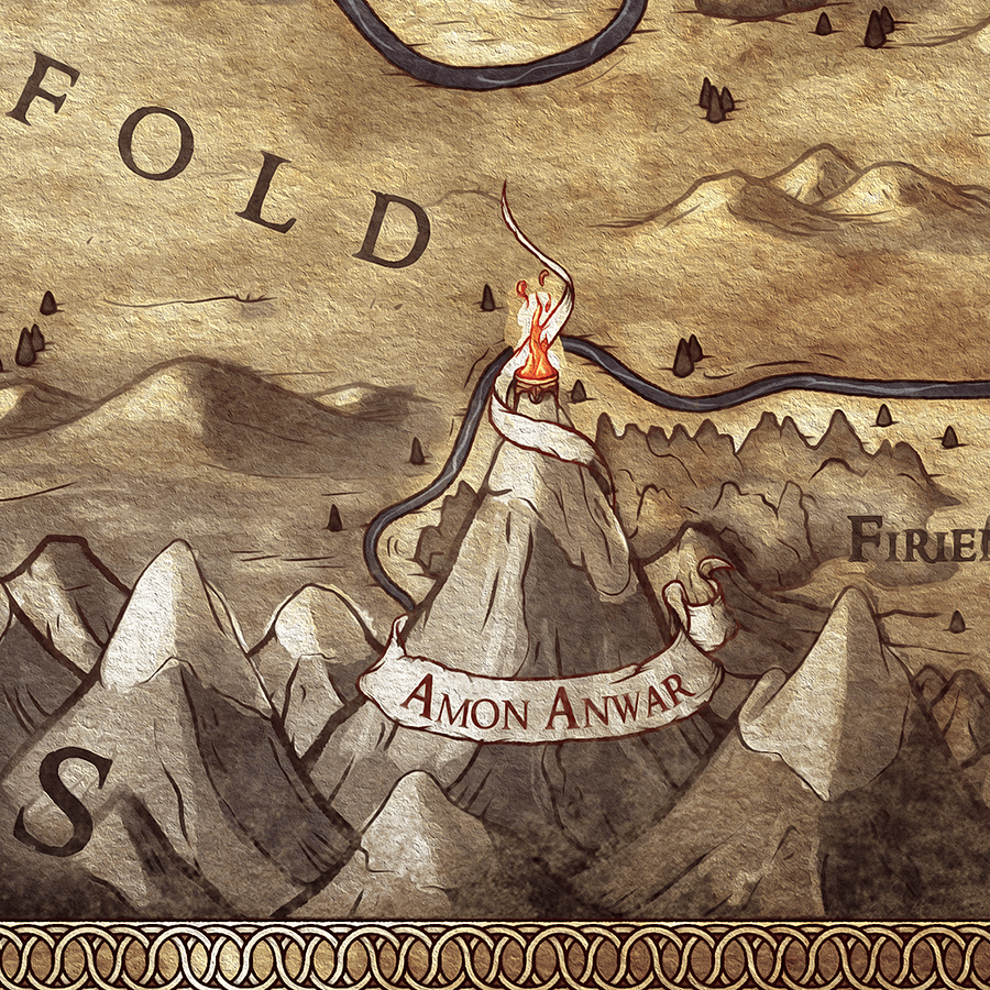 Map of Rohan (Framed) product image (5)