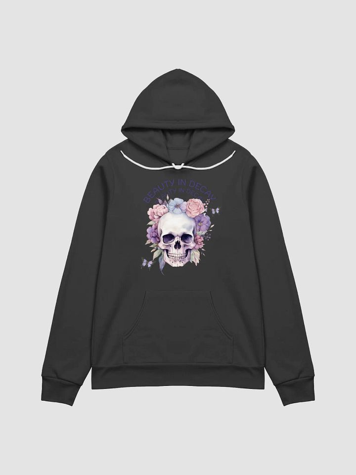 Beauty in Decay Floral Skull Hoodie product image (1)