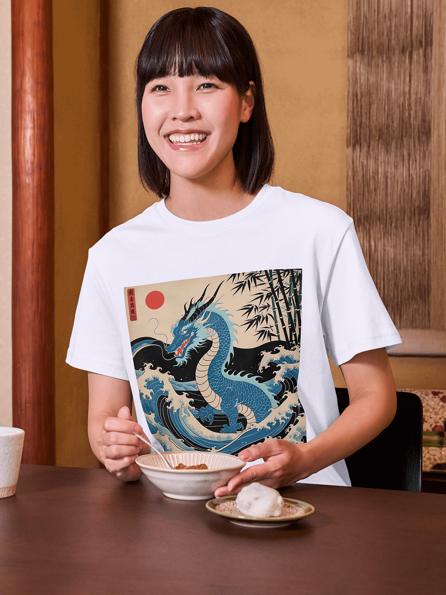 Ryoshin - Urashima Tarō (Teal Dragon), Ancient Ryū Collection, T-Shirt, Front Design product image (110)