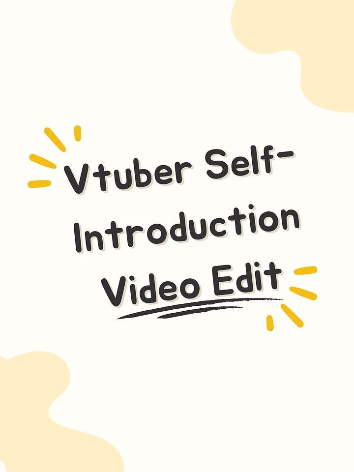 Vtuber Self-Introduction Video Edit product image (1)