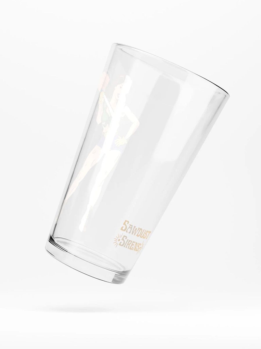 Brunette Chainsaw Betty Pinup Pint Glass product image (3)
