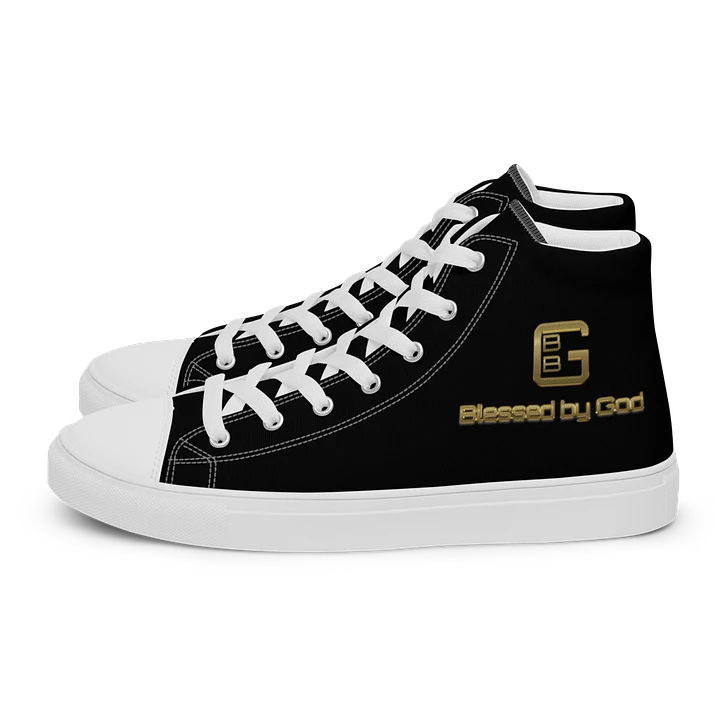 Blessed by God Black High Tops V2 product image (1)