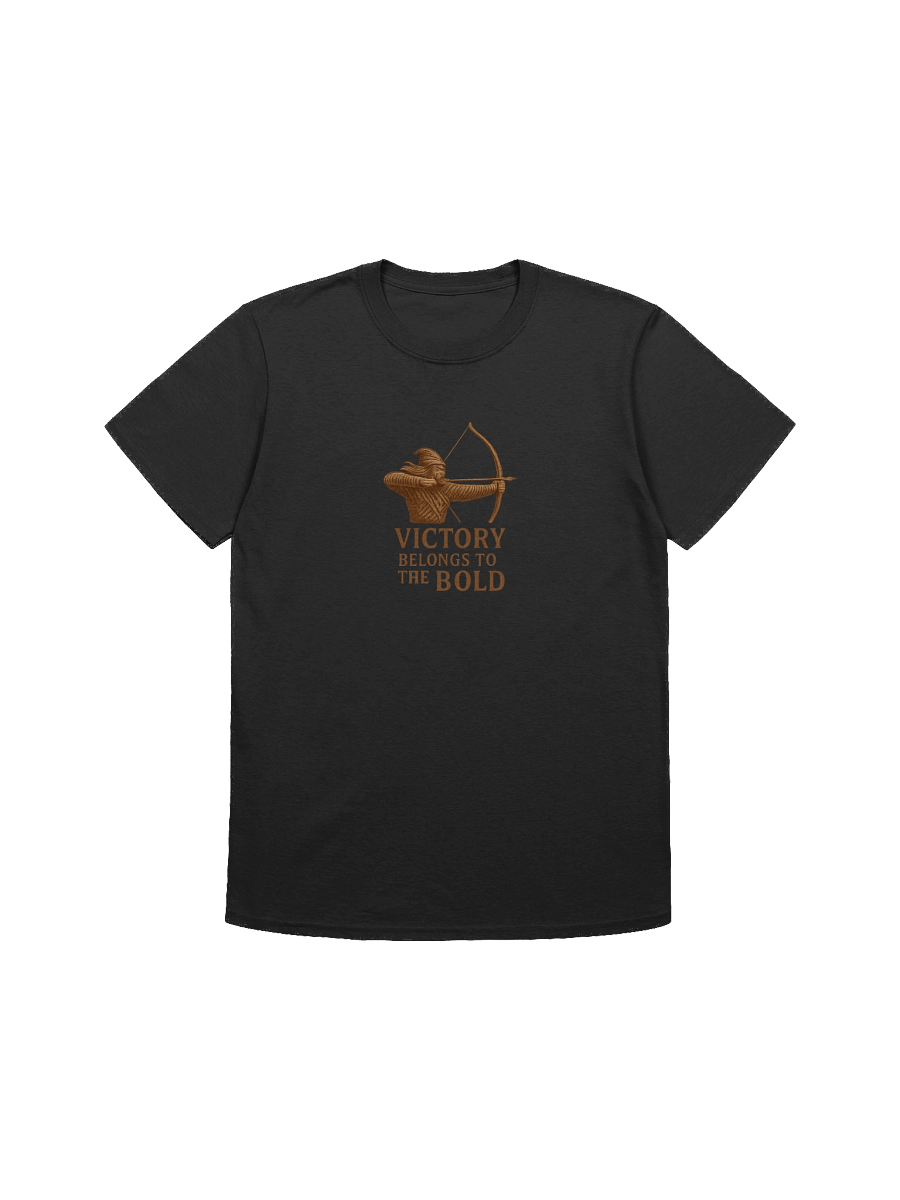 Archer Graphic T-Shirt – "Victory Belongs to the Bold" Vintage Warrior Design product image (1)