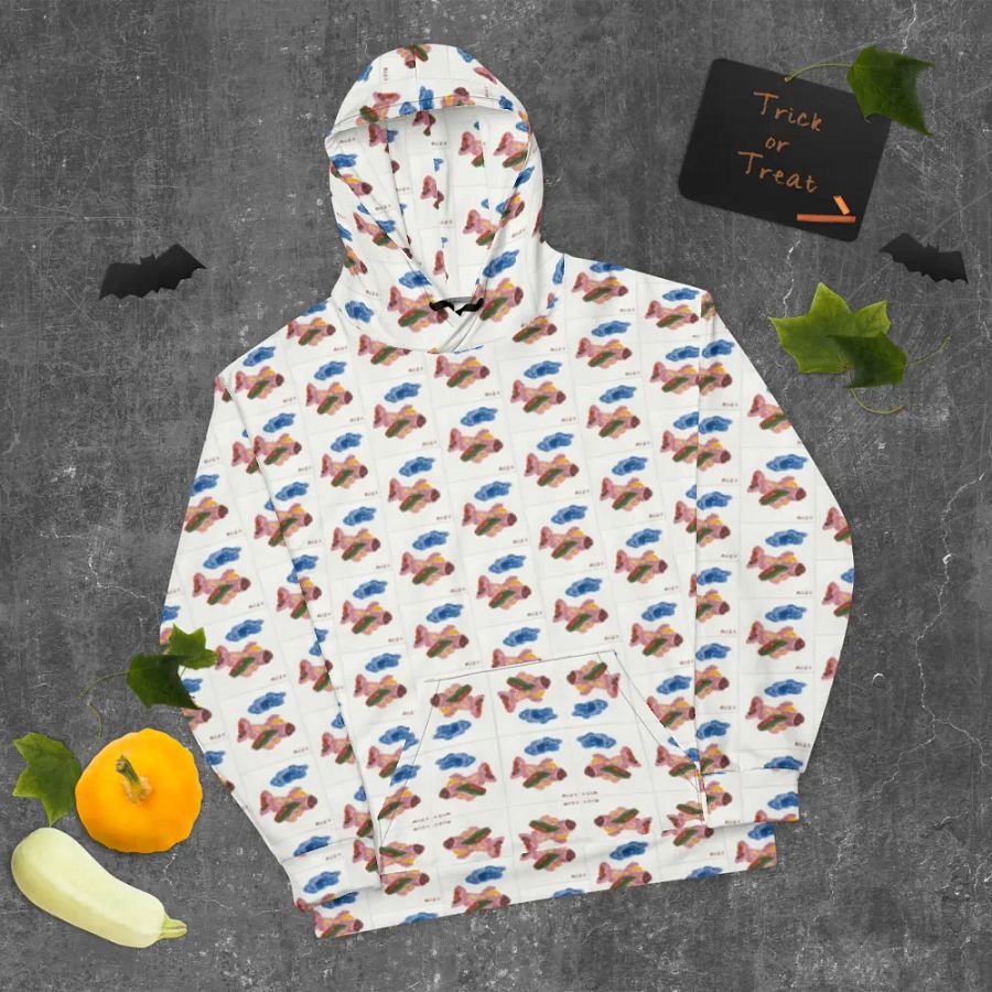 Kid Airplane (All-Over Print Recycled Unisex Hoodie) product image (9)