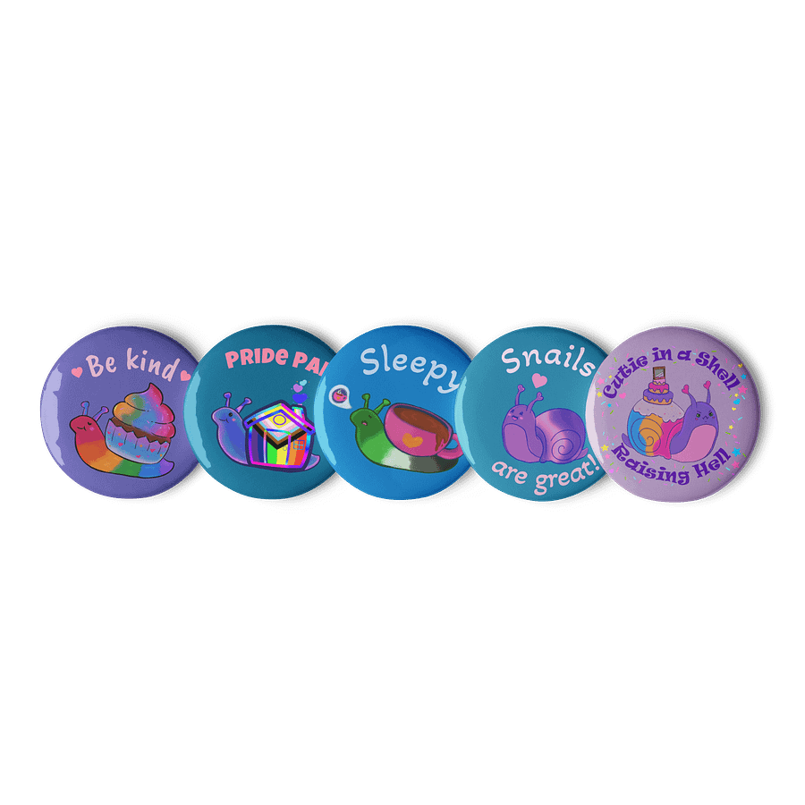 Snail Pal Pin Badges product image (1)