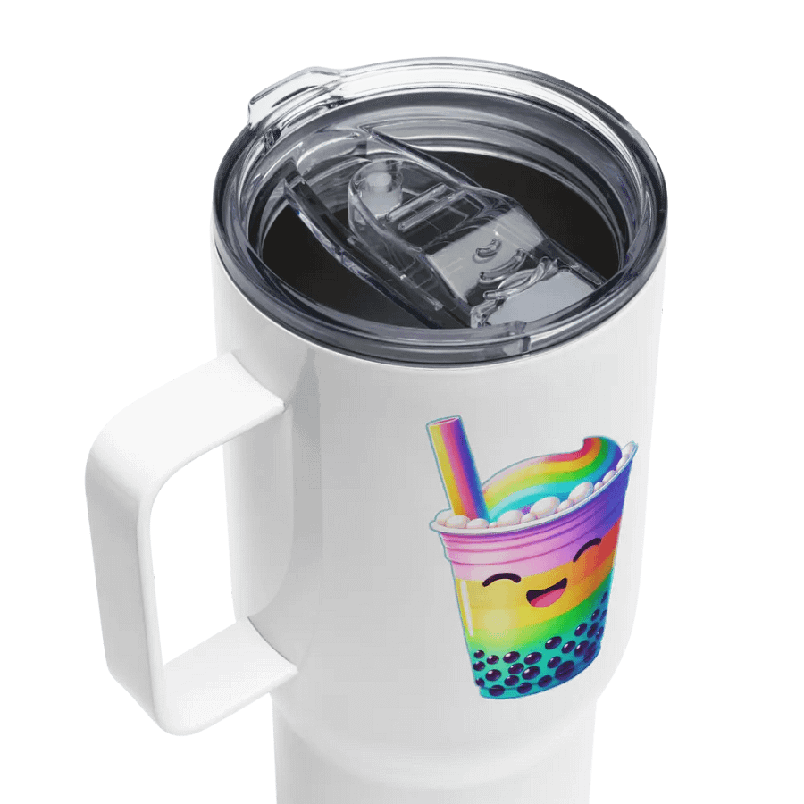 Rainbow Bubble Tea Happiness Travel Mug product image (4)