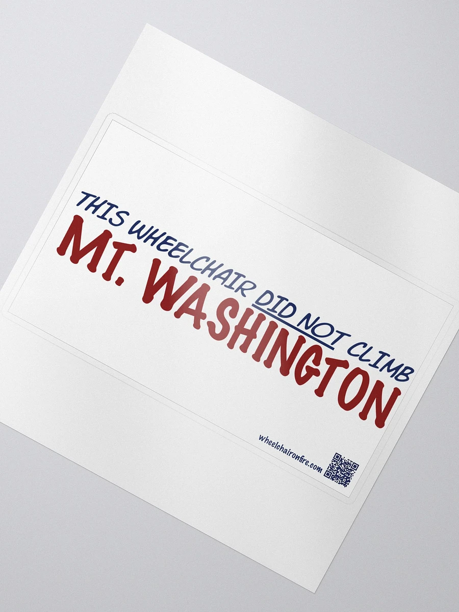This Wheelchair Did Not Climb Mt Washington Sticker product image (2)