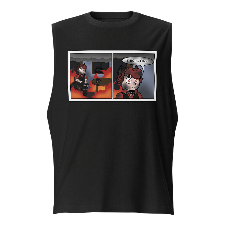 Muscle Tank - This Is Fine Meme product image (1)