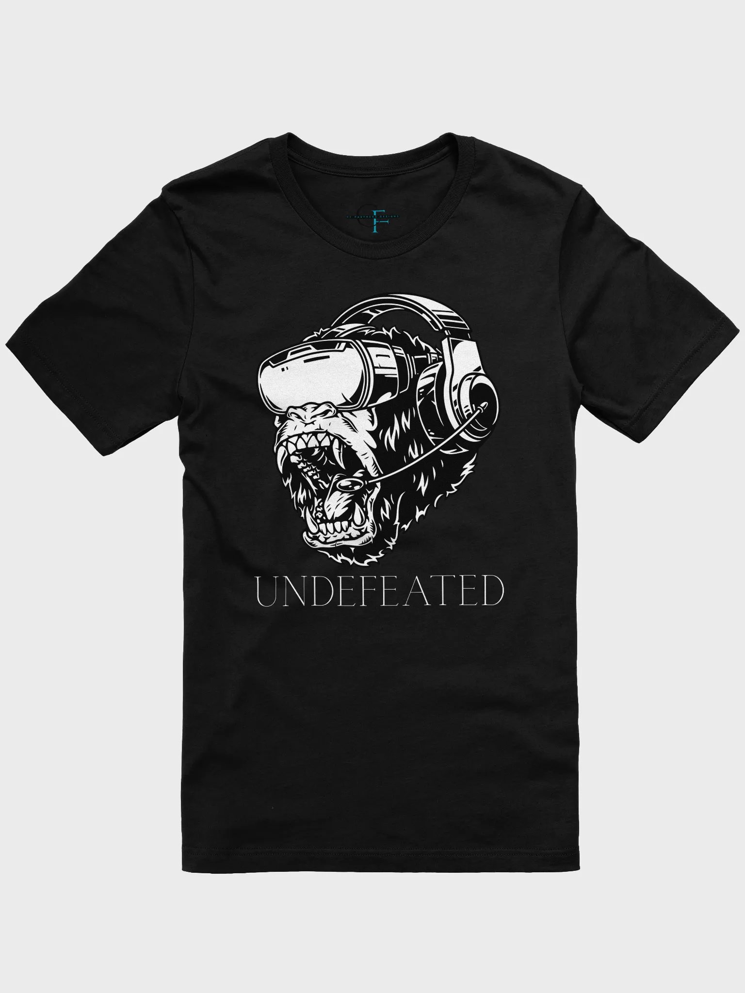 UNDEFEATED Gamer Gorilla Tee – Bella + Canvas 3001 Unisex T-Shirt product image (1)