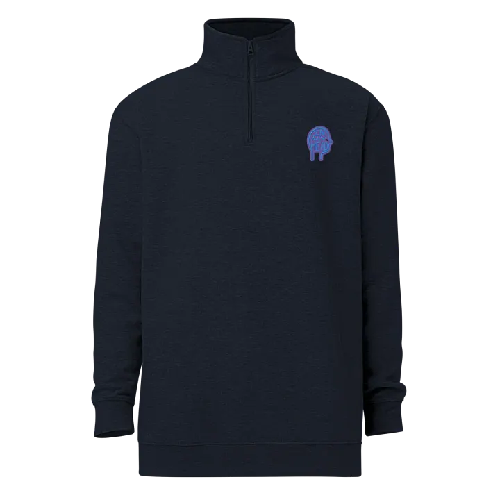 In My Head (violet design) embroidered quarter zip product image (12)