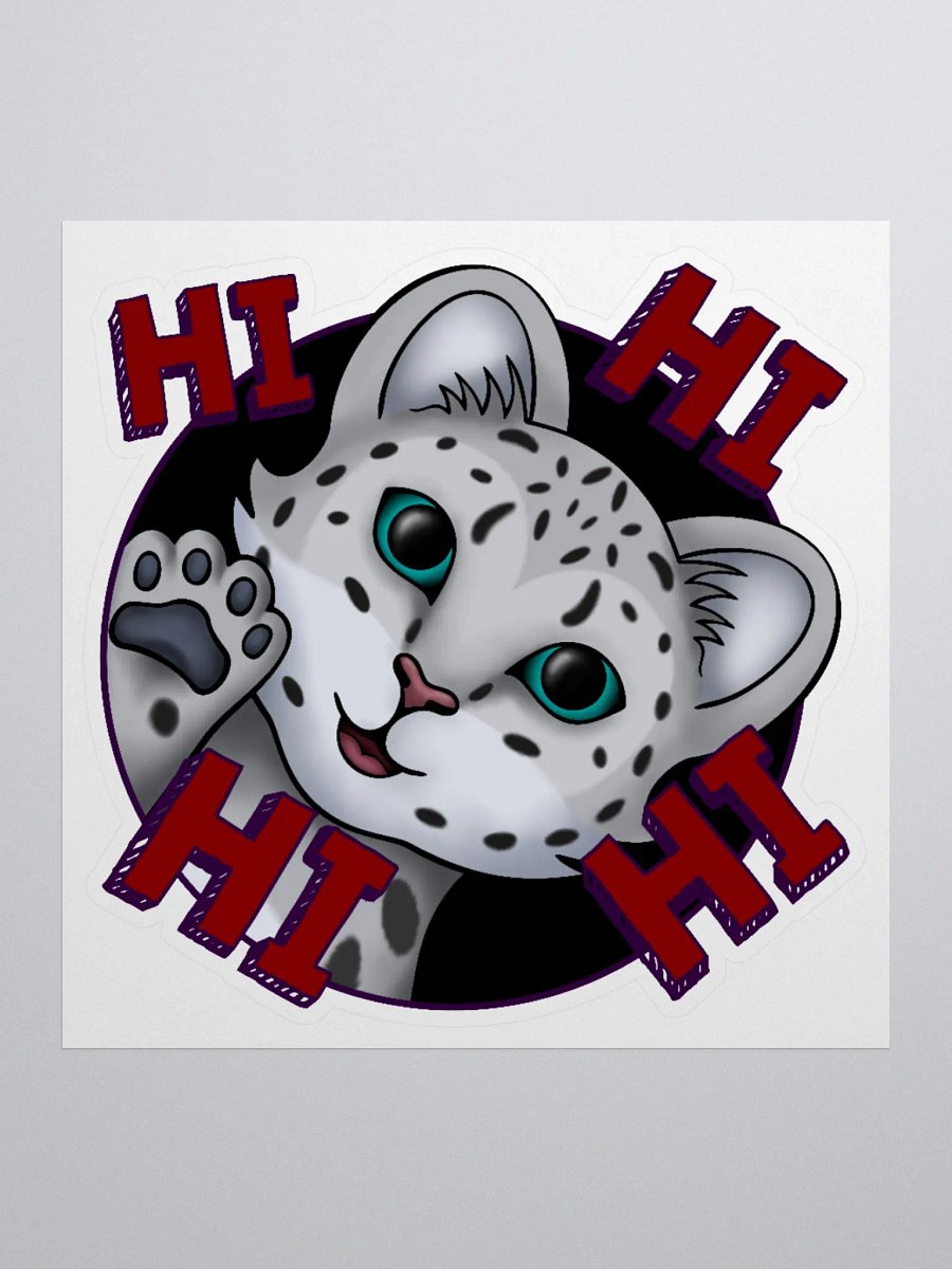 Snow Meow Hi Sticker product image (2)