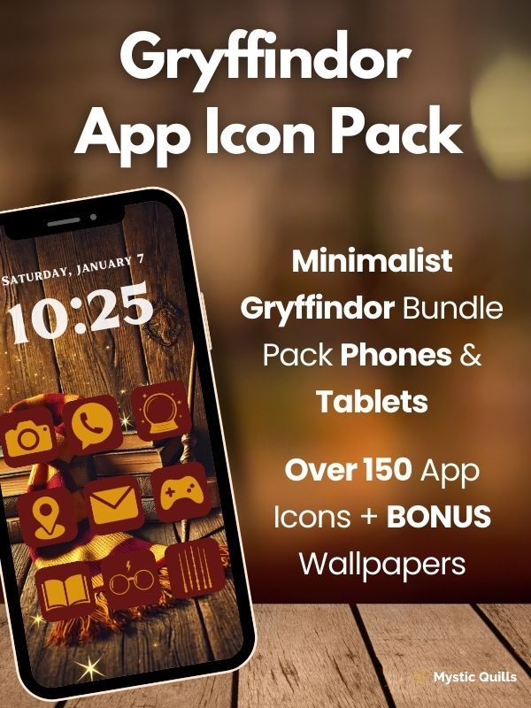 Gryffindor Minimalist App Icon Pack for Phones and Tablets product image (1)