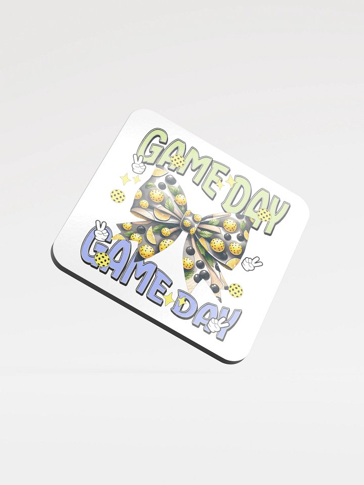 Game Day Bow Pickleball Coaster product image (2)