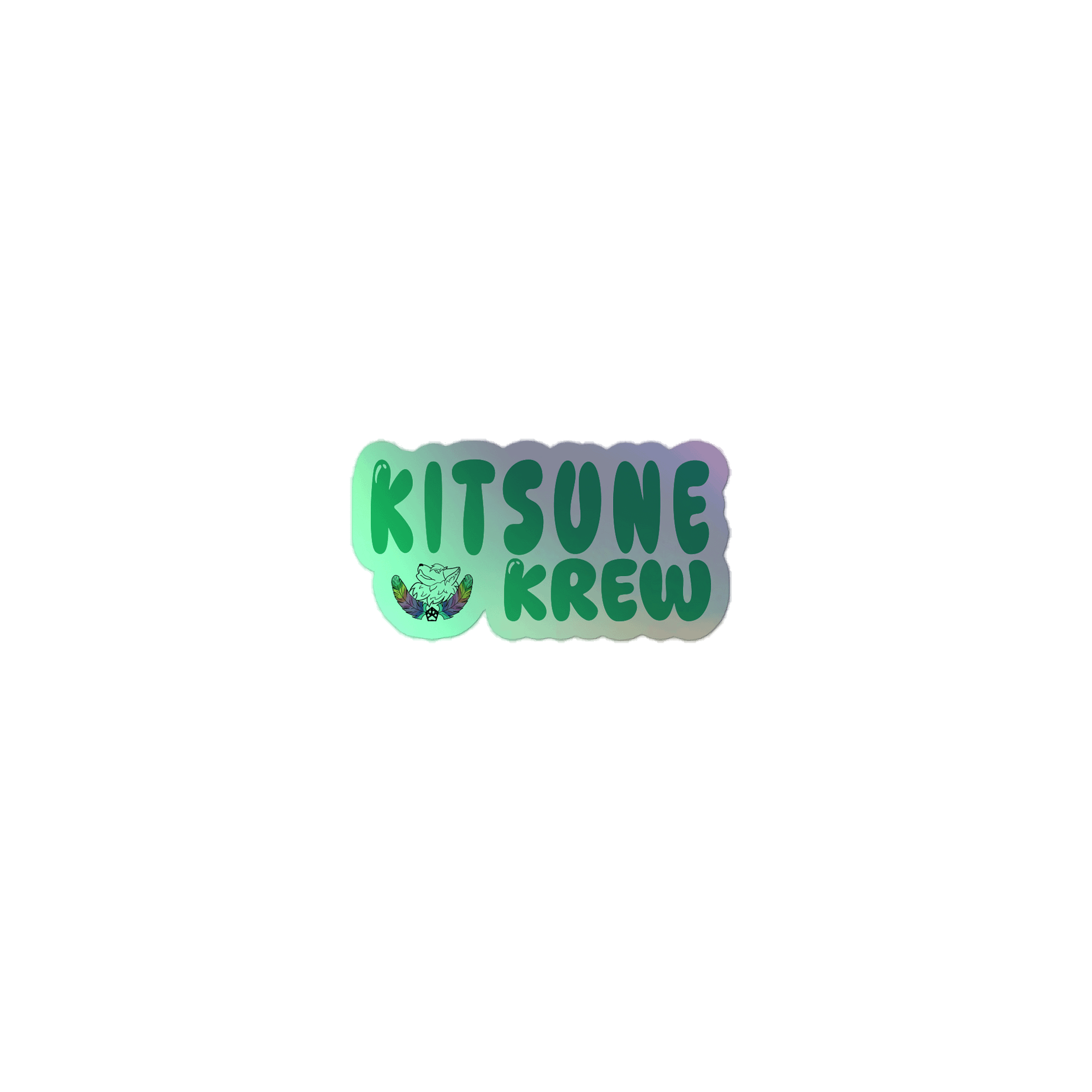 KITSUNE KREW Holographic Sticker product image (1)