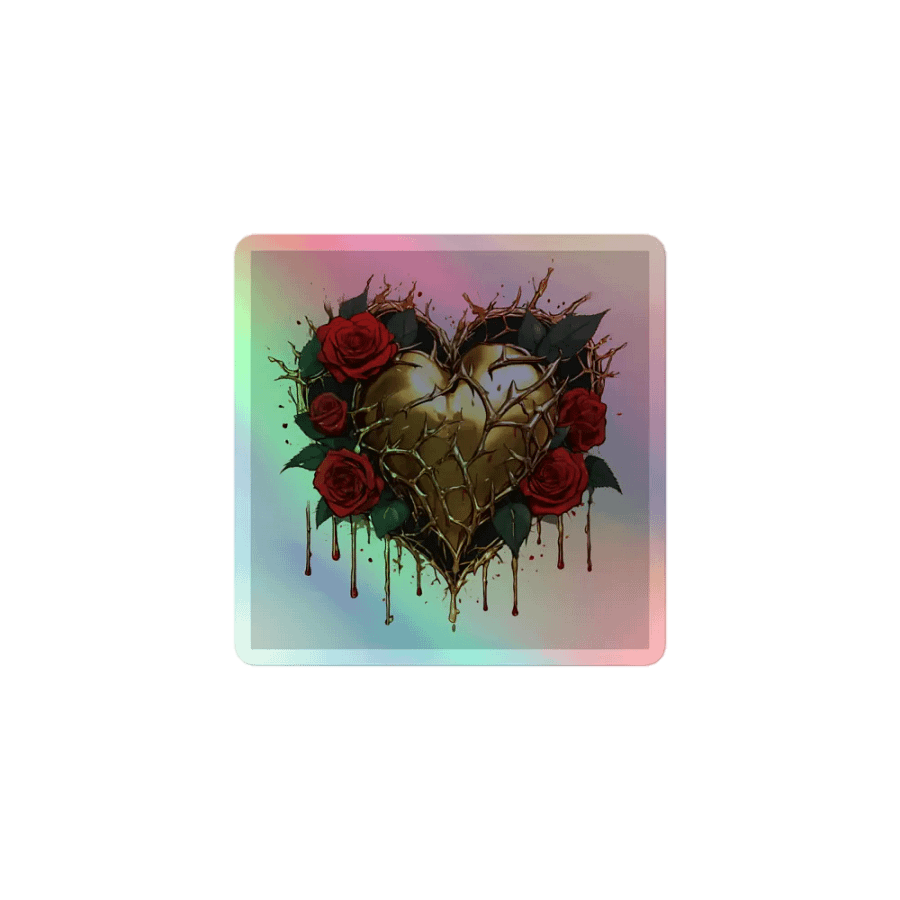 DMG Broken Hearted Sticker Holo product image (1)