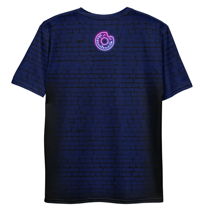 DBN Neon Sign on Blue Bricks - All-Over T-Shirt | #MadeByMELO product image (9)