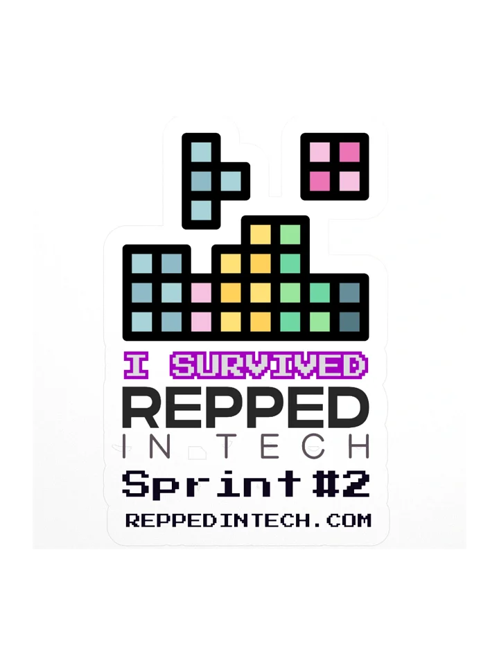 Repped Sprint #2 - I survived laptop sticker product image (1)