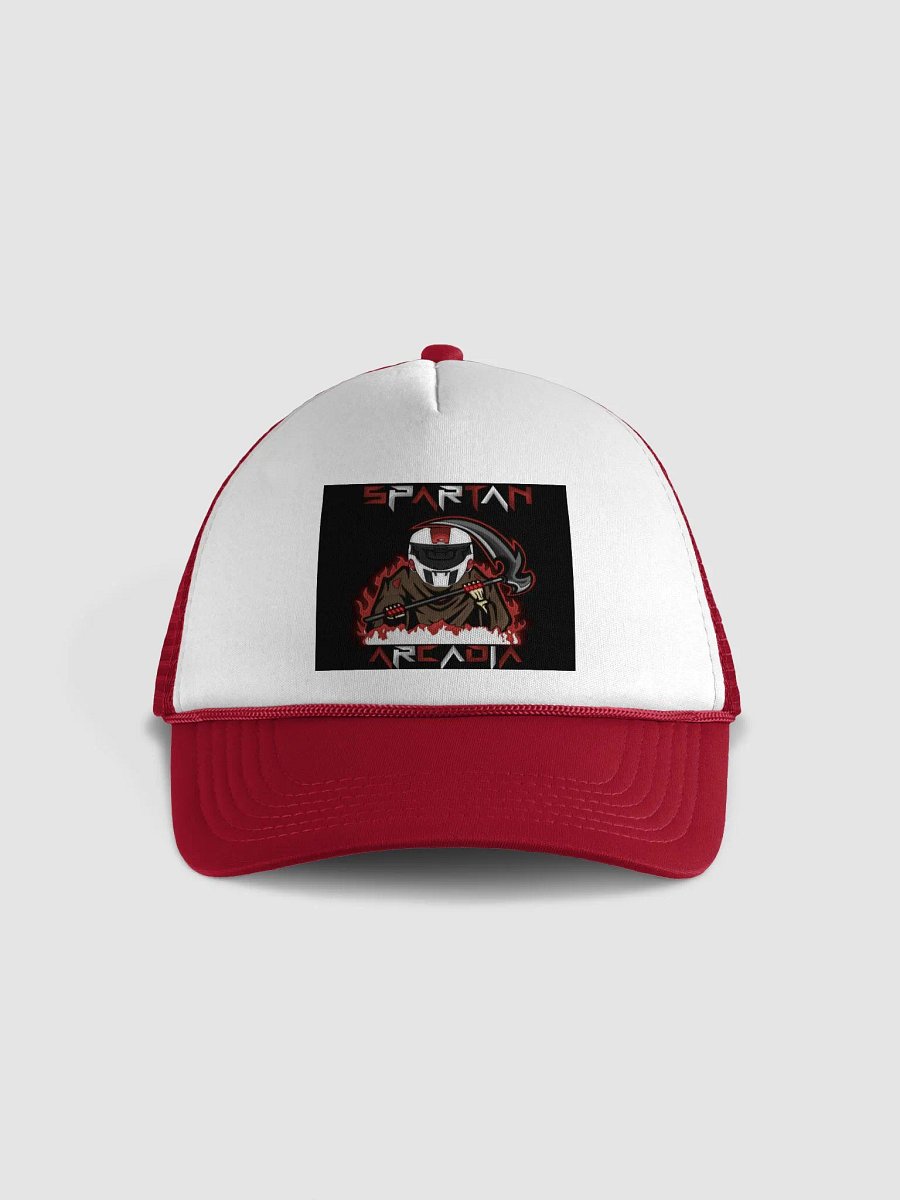 Spartan Arcadia AC themed foamed trucker hat product image (1)